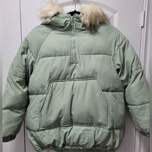 Zara girl jacket, mint green, size 13-14 - Picture 4 of 5